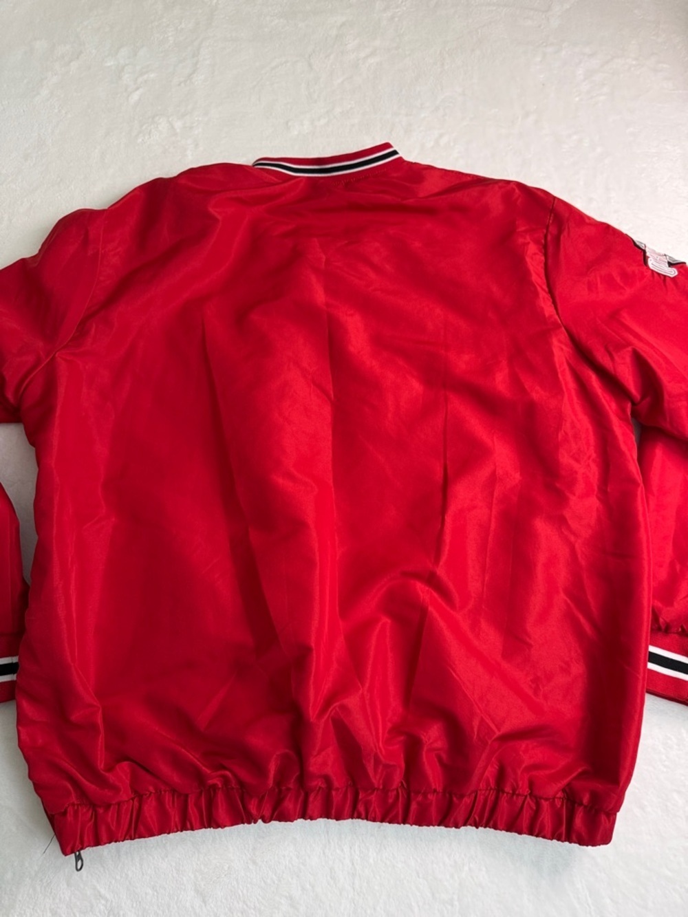 Ohio State Red Pullover Windbreaker Sweatshirt - Picture 6 of 9